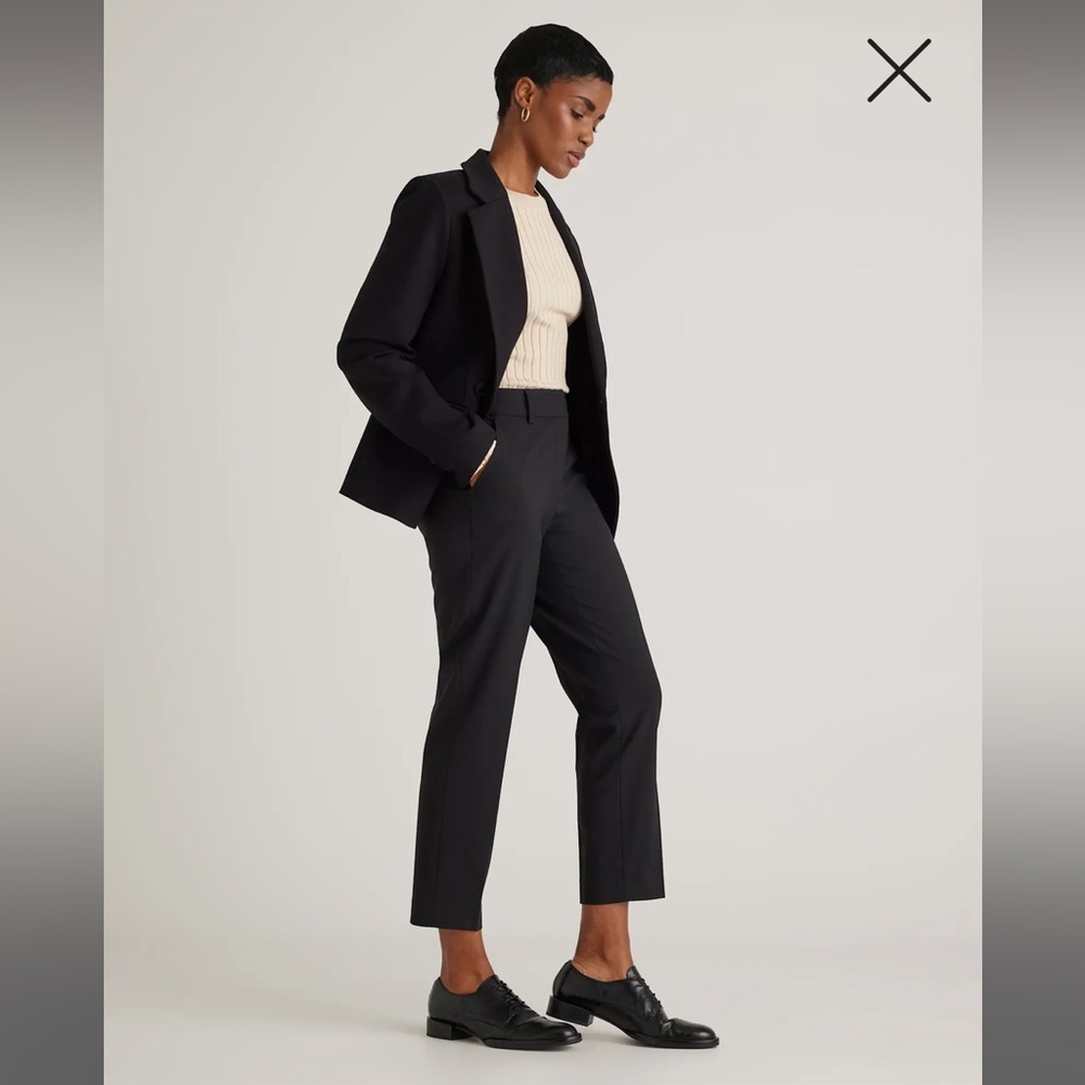 QUINCE Italian Wool Slim Leg Ankle Pants Size 4 NWT